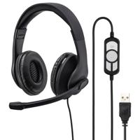 Hama PC-Office-headset HS-USB300 Stereo Zwart - thumbnail