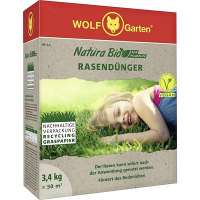 WOLF-Garten 3852012 Wolf tuin - Natura bio gazon Dünger nr 3,4 voor 50 m² 1 stuk(s)