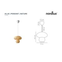 Lampenkap Rotan &apos;Allie&apos; E27 fitting 30 cm - thumbnail