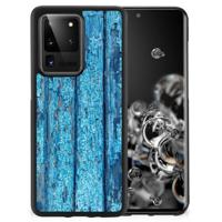 Samsung Galaxy S20 Ultra Grip Case Wood Blue - thumbnail