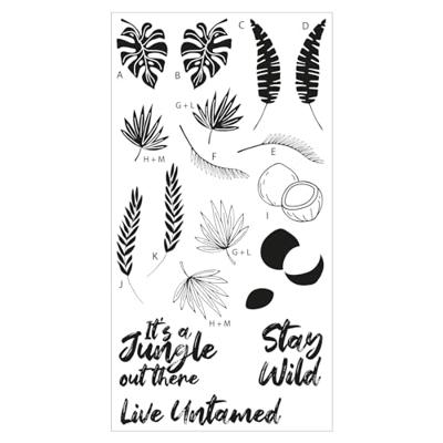 Sizzix • clear stamp set stay wild 18pcs