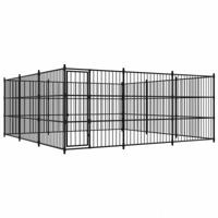 vidaXL Hondenkennel voor buiten 450x450x185 cm - thumbnail
