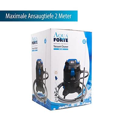 Aquaforte Vijverstofzuiger Nat & Droog - 1400W, 35L, Volautomatisch met Wieltjes en Accessoires - thumbnail