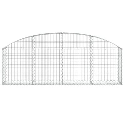 Schanskorf gewelfd 200x30x60/80 cm gegalvaniseerd ijzer Schanskorf gewelfd 200x30x60/80 cm gegalvaniseerd ijzer