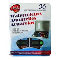 Waterverf Set met Kwast, 36 Kleuren - thumbnail