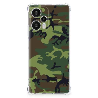 Xiaomi Poco F5 Doorzichtige Silicone Hoesje Army Dark Xiaomi Poco F5 Doorzichtige Silicone Hoesje Army Dark