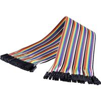 Renkforce JKFF403 Jumperkabel Arduino, Banana Pi, Raspberry Pi® [40x Draadbrug-bus - 40x Draadbrug-bus] 30.00 cm Bont - thumbnail