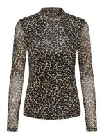 Only Onlerica Life Mesh L/s Top Jrs Noos T-shirt Lange Mouw Pumice Stone Everyday Leo - thumbnail