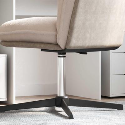 VidaXL Kantoorstoel gascilinder chroom 318-473 mm ijzer