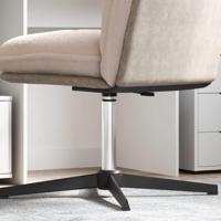 VidaXL Kantoorstoel gascilinder chroom 318-473 mm ijzer - thumbnail