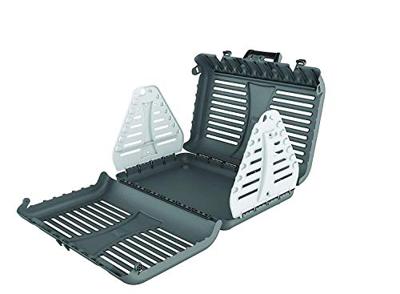 Rotho MyPet Toby Opvouwbare transportbox voor katten, kleine honden en kleine dieren, Kunststof (PP) BPA-vrij, antraciet/wit, (53.4 x 42.5 x 12.4 cm)