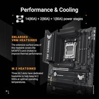 Asus TUF B850M-PLUS Moederbord Vormfactor Micro-ATX Moederbord chipset AMD® B850 - thumbnail