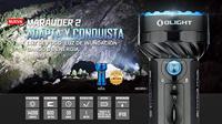 OLight Marauder 2 Handlamp werkt op een accu 14000 lm - thumbnail