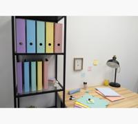 Exacompta Aquarel ringmap uit gecoat karton, ft A4, met 2 D-ringen, rug van 4 cm, geassorteerde kleuren - thumbnail