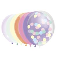 Haza Witbaard Ballonnen pastel, 10st. - thumbnail