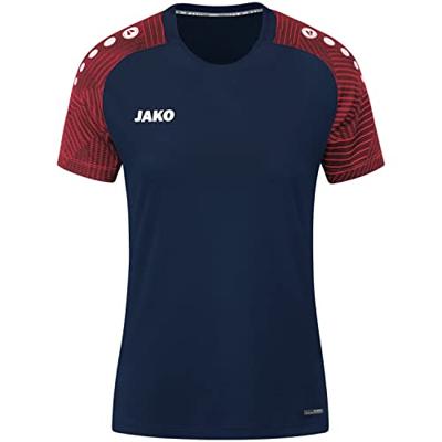 JAKO 6122D T-Shirt Performance Dames - Marine/Rood - 38