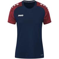 JAKO 6122D T-Shirt Performance Dames - Marine/Rood - 36 - thumbnail