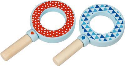 Goki houten vergrootglas met print