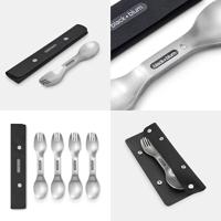 Black+Blum Spork roestvrijstalen set van 4 - thumbnail