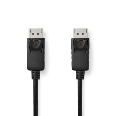 Nedis DisplayPort-Kabel | DisplayPort Male | DisplayPort Male | 4K@60Hz | Vernikkeld | 3.00 m | Rond | PVC | Zwart | Label - CCGL37010BK30 Nedis DisplayPort-Kabel | DisplayPort Male | DisplayPort Male | 4K@60Hz | Vernikkeld | 3.00 m | Rond | PVC | Zwart | Label - CCGL37010BK30