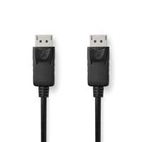 Nedis DisplayPort-Kabel | DisplayPort Male | DisplayPort Male | 4K@60Hz | Vernikkeld | 3.00 m | Rond | PVC | Zwart | Label - CCGL37010BK30 - thumbnail
