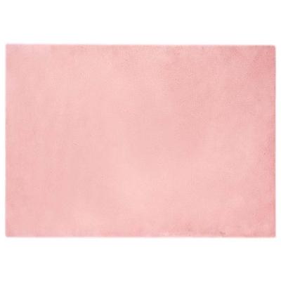 Nep Konijnenbont Tapijt Roze 200 x 280 cm Polyester