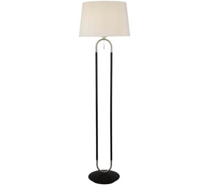 Searchlight VloerlampJazz 161cm zwart met creme - EU41432SS
