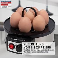 Clatronic EK3321 Eierkoker Met eierprikker, Met maatbeker RVS (geborsteld) - thumbnail