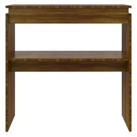 Wandtafel 80x30x80 cm bewerkt hout bruin eikenkleur - thumbnail