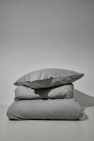 Auping Pearl grey Percale kussenslopen - thumbnail