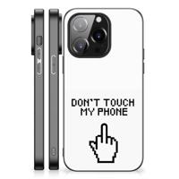 iPhone 14 Pro | Telefoon Hoesje | Finger Don&apos;t Touch My Phone - thumbnail