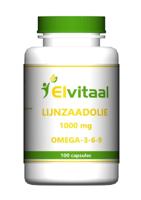 Elvitum Lijnzaadolie omega 3-6-9 100 Capsules - thumbnail