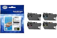 Brother LC421VALDR inktcartridge 4 stuk(s) Origineel Zwart, Cyaan, Magenta, Geel - thumbnail