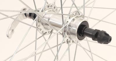 Achterwiel 28 x 1/4" ZAC19 Freewheel QR - zilver