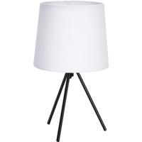 LED Tafellamp Mat Wit Staal - E14 Fitting - Moderne Tafelverlichting - thumbnail