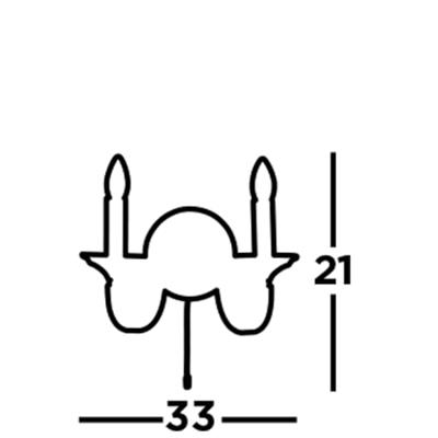 Searchlight Klassieke wandlampBelfry Brons met goud - 1842-2BZ