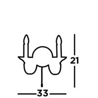 Searchlight Klassieke wandlampBelfry Brons met goud - 1842-2BZ - thumbnail