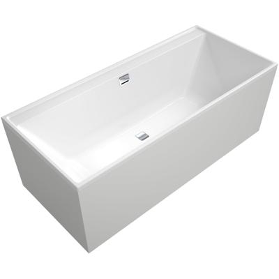 Villeroy & Boch Collaro Bad - 180x80cm - inbouw - rechthoek - met badwaste chrome - zonder panelen - wit uba180cor2dv-01 Villeroy & Boch Collaro Bad - 180x80cm - inbouw - rechthoek - met badwaste chrome - zonder panelen - wit uba180cor2dv-01