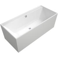 Villeroy & Boch Collaro Bad - 180x80cm - inbouw - rechthoek - met badwaste chrome - zonder panelen - wit uba180cor2dv-01 - thumbnail