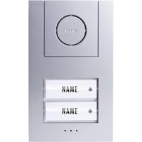 m-e modern-electronics VISTUS AD ALU 420 Vistus Buitenunit voor Deurintercom Kabelgebonden Tweegezinswoning Zilver, Wit - thumbnail