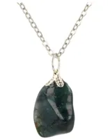 Edelsteen Hanger Agaat Mos - thumbnail