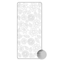 Vaessen Creative • sticker 10x23cm 10pcs zilver bloem blad - thumbnail