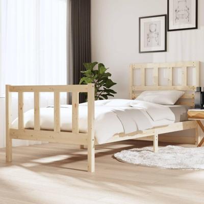 Bedframe massief hout 90x200 cm