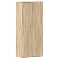 Schoenkast Sonoma Eiken 80x39x180 cm Geengineerd Hout - thumbnail