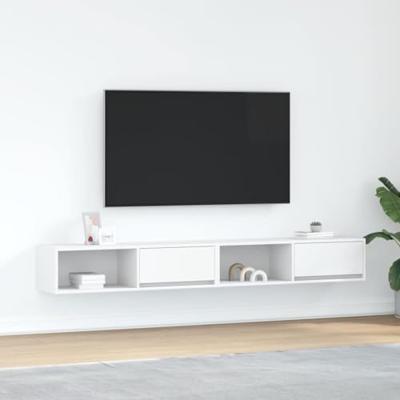 Tv-meubelen 2 st 100x31x25,5 cm bewerkt hout wit