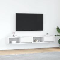 Tv-meubelen 2 st 100x31x25,5 cm bewerkt hout wit - thumbnail