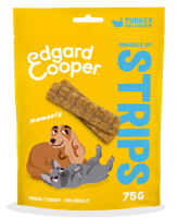 Edgard & Cooper Strips Kalkoen&Kip hondensnacks 75 gram - thumbnail