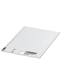 Phoenix Contact 0828795 US-EMLP (20X9) Apparaatmarkering Montagemethode: Plakken Markeringsvlak: 20 x 9 mm Wit Aantal markeringen: 750 10 katernen - thumbnail