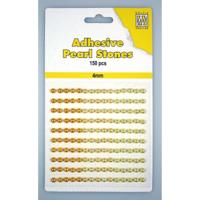 Nellie's Choice • adhesive pearls 150stuks/sheet 4mm 3 tones yellow-gold - thumbnail