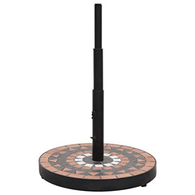 Parasolvoet rond 12 kg terracotta wit
